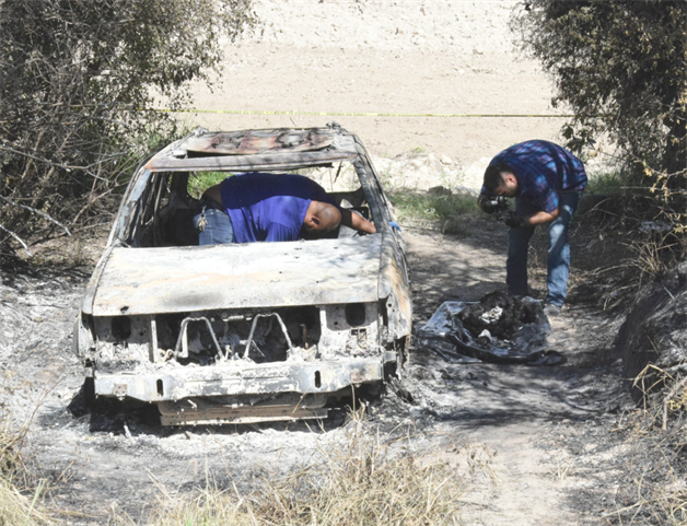 Hallan Cad Ver En Camioneta Calcinada Ejido Los Cavazos