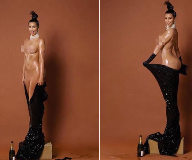 No le bastó enseñar el trasero, Kim Kardashian se desnuda totalmente No le bastó enseñar el trasero, Kim Kardashian se desnuda totalmente