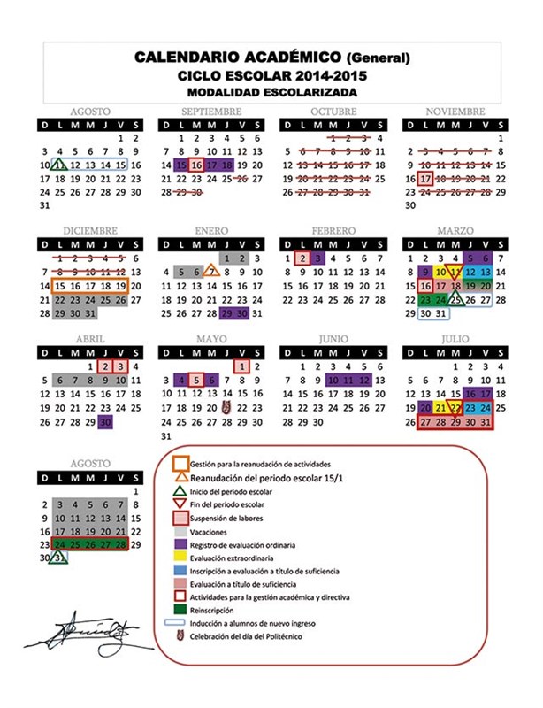 Este es el calendario del IPN para 2015; mañana regresan a clases