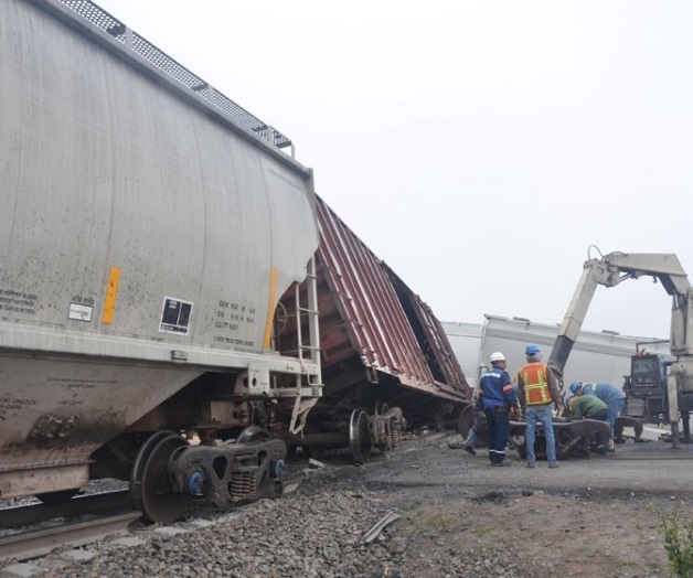 Se descarrilla tren carguero en Escobedo, NL Se descarrilla tren carguero en Escobedo, NL