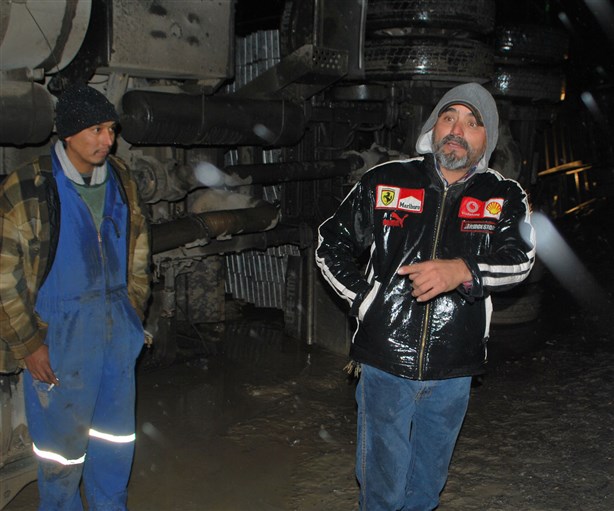 Lo salva el cinturón de seguridad