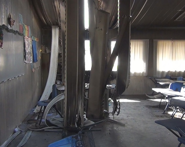 Acusan a niños de 9 y 11 años de quemar un salón de su escuela Acusan a niños de 9 y 11 años de quemar un salón de su escuela