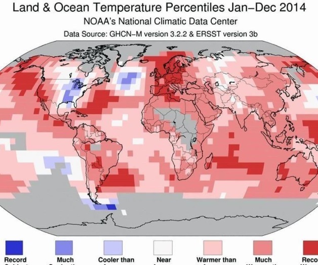 Fue 2014 el más caluroso de la historia Fue 2014 el más caluroso de la historia
