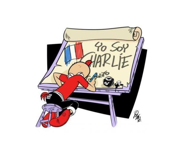 Condorito se solidariza con Charlie Hebdo Condorito se solidariza con Charlie Hebdo