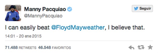 Puedo vencer fácilmente a Mayweather