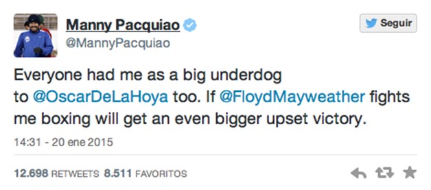 Puedo vencer fácilmente a Mayweather