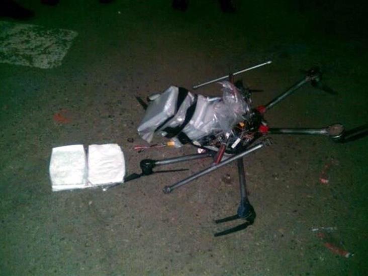 Cae un dron en Tijuana... ¡con droga! Cae un dron en Tijuana... ¡con droga!