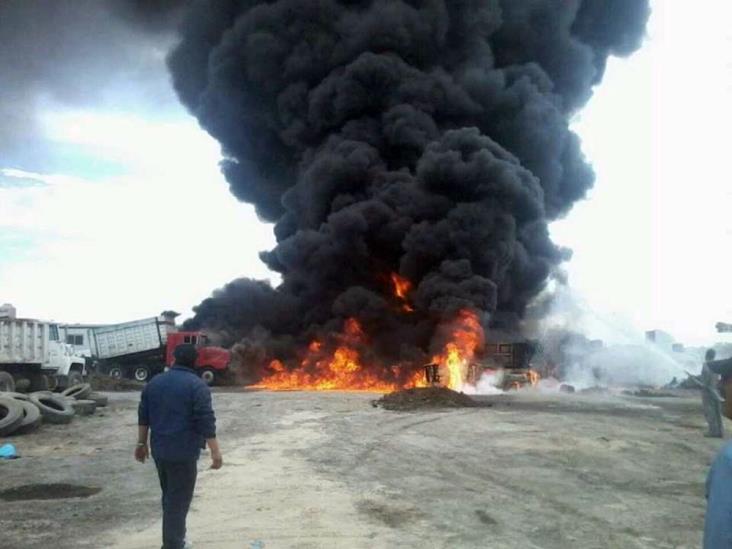 Explosión e incendio en planta de Kia Motors, en Pesquería, NL Explosión e incendio en planta de Kia Motors, en Pesquería, NL