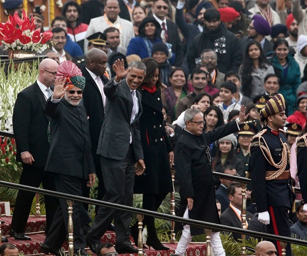 Participa Obama en celebración nacional de India