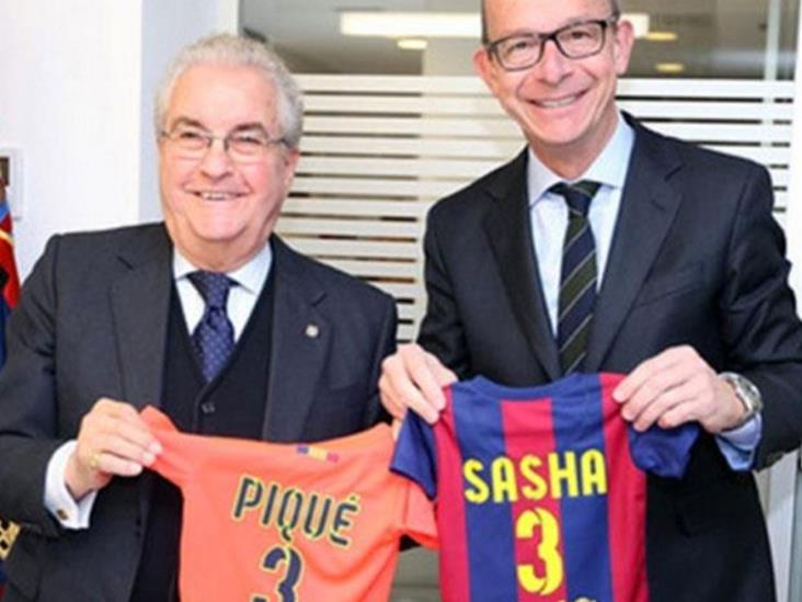 Sasha Piqué, socio 155 mil 629 del Barcelona Sasha Piqué, socio 155 mil 629 del Barcelona