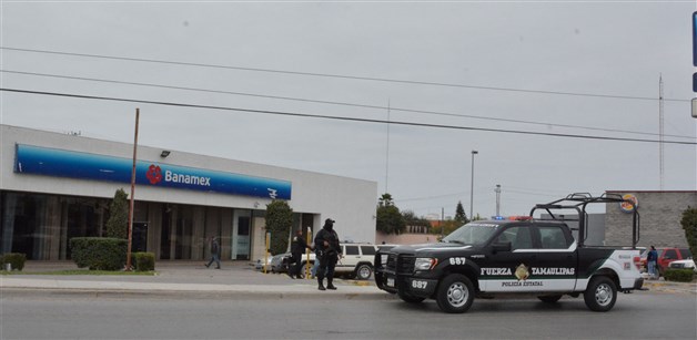 Desvalijan al Banamexde Morelos 3 pistoleros