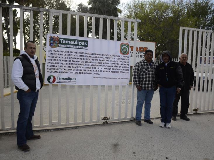 Realizan maestrosprotesta en el Itace Realizan maestrosprotesta en el Itace