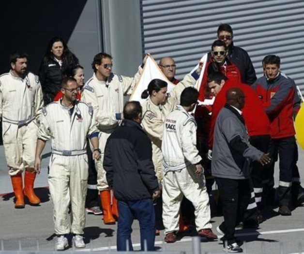 Choca en práctica Fernando Alonso
