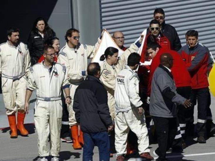 Choca en práctica Fernando Alonso Choca en práctica Fernando Alonso