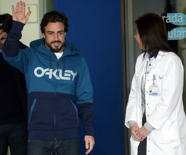Fernando Alonso deja hospital y faltará al último test de pretemporada