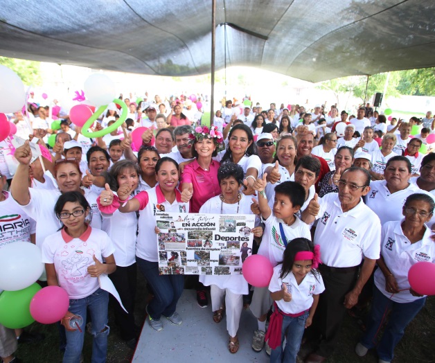 Una corona de florespara María Esther