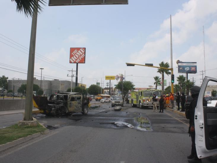 Terminan persecucióncon Hummer quemada Terminan persecucióncon Hummer quemada