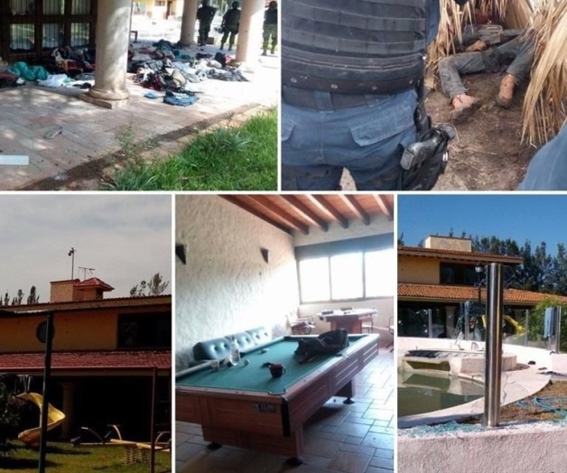 Muestran guarida del CJNG en Michoacán