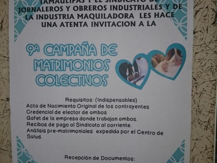 Preparan ya la IX Campaña de Matrimonios Colectivos Preparan ya la IX Campaña de Matrimonios Colectivos
