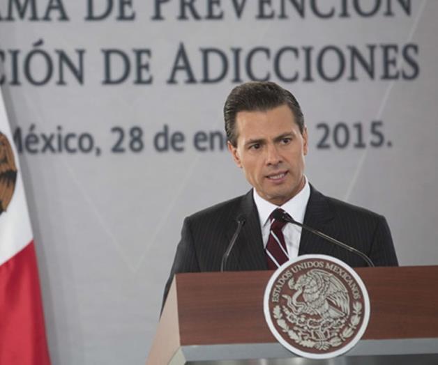Peña Nieto anuncia frente común para prevenir el consumo de drogas