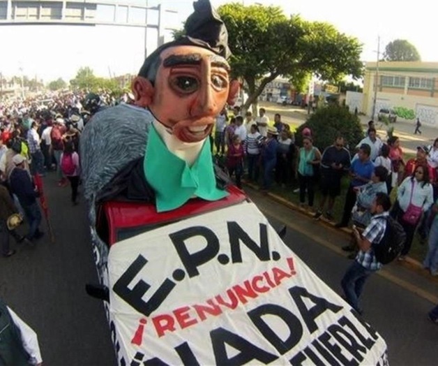 Protesta CNTE en Zócalo de Oaxaca
