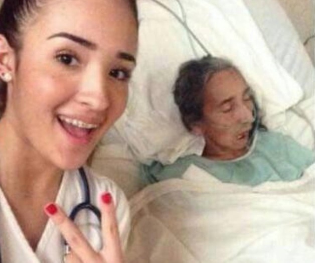 Estudiante de medicina aclara selfie junto a mujer agonizante