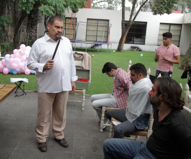 En pleno rodaje de ‘Pura Sangre’