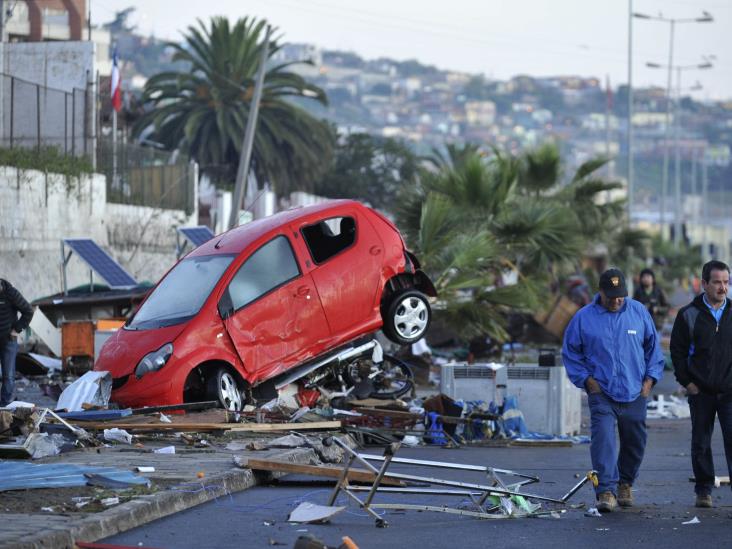 Chile reporta 3 mil 494 damnificados por sismo Chile reporta 3 mil 494 damnificados por sismo