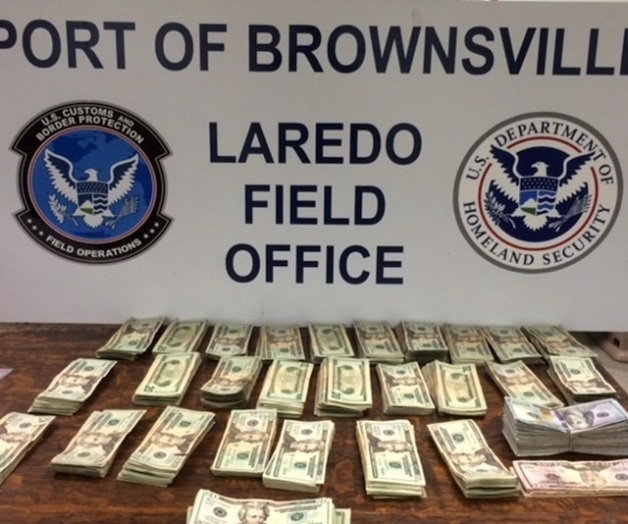 Aseguran 48,995 dólares en efectivo