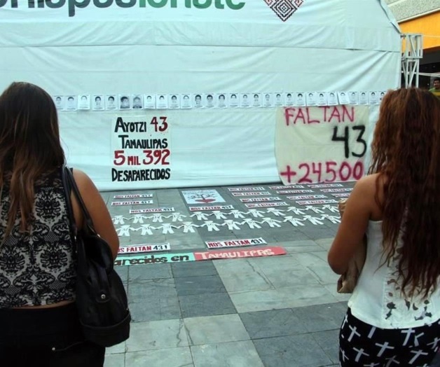 Protestan por los 43 en Tamaulipas