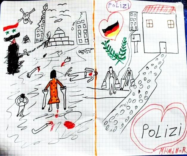 Marca guerra nacimiento e infancia siria