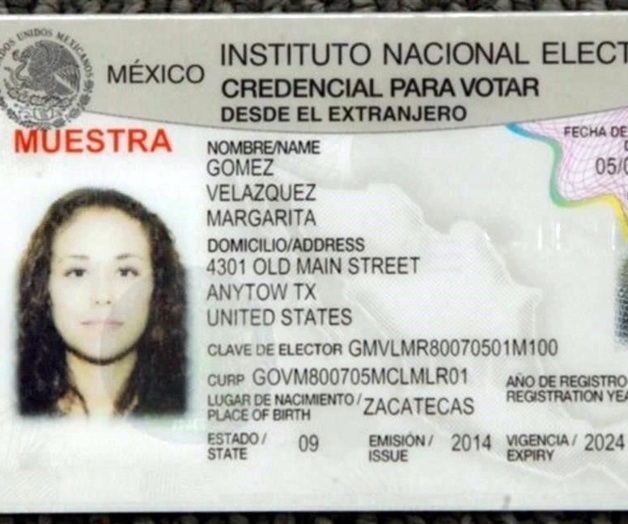 Presenta INE credencial de voto foráneo