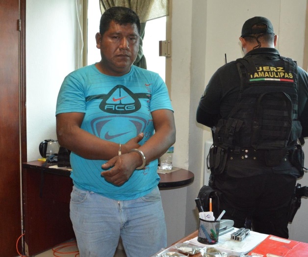Arresta Fuerza Tamaulipasa vendedor de mariguana