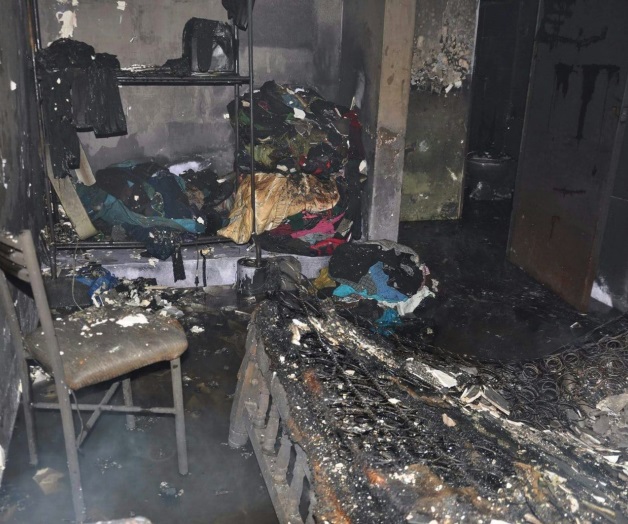 Salen con quemadurasal intentar apagar fuego