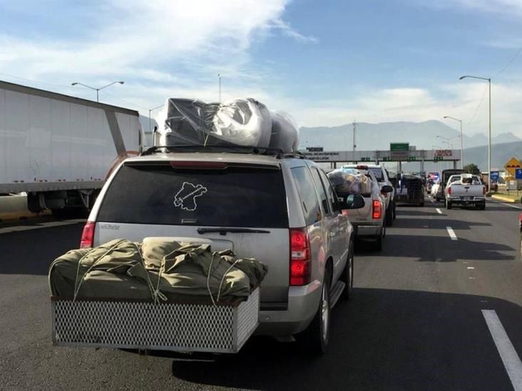 Avanza caravana de paisanos por NL