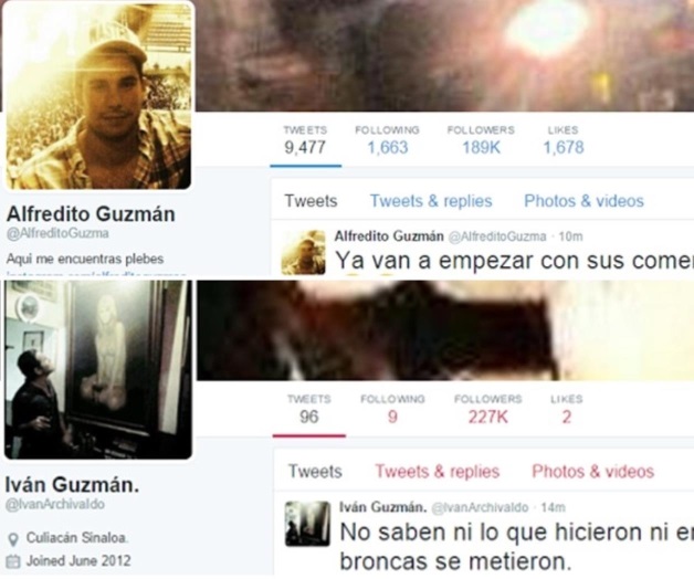 Supuestos hijos de “El Chapo” reaccionan en Twitter Supuestos hijos de “El Chapo” reaccionan en Twitter