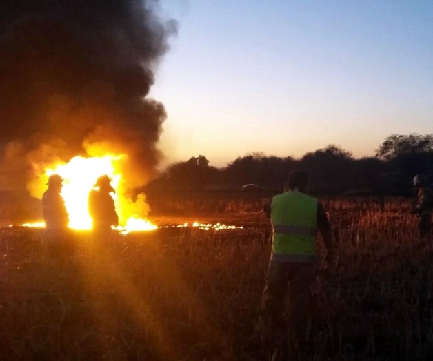 Provoca ordeña incendio en Silao