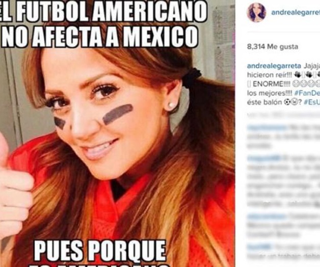 Andrea Legarreta se ríe de ella misma