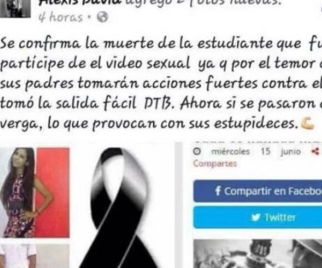 Trasciende suicidio de adolescente que cobraba 200 pesos por sexo oral