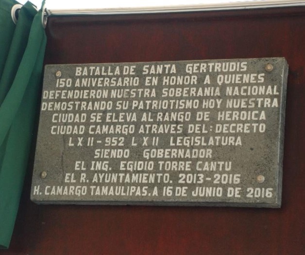 1866-2016 Batalla de Santa Gertrudis; Crónica del 150 Aniversario
