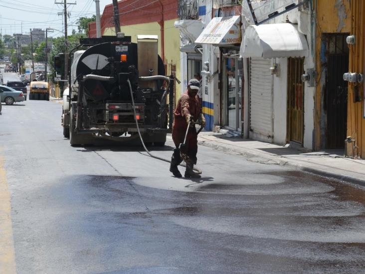 Invierten 11 mdp en pavimentar 6 calles Invierten 11 mdp en pavimentar 6 calles