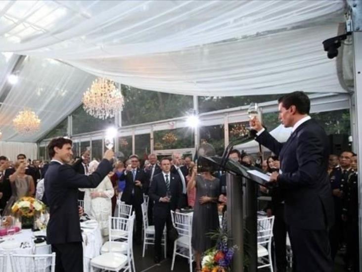 Dedica Trudeau cena a Peña Nieto Dedica Trudeau cena a Peña Nieto