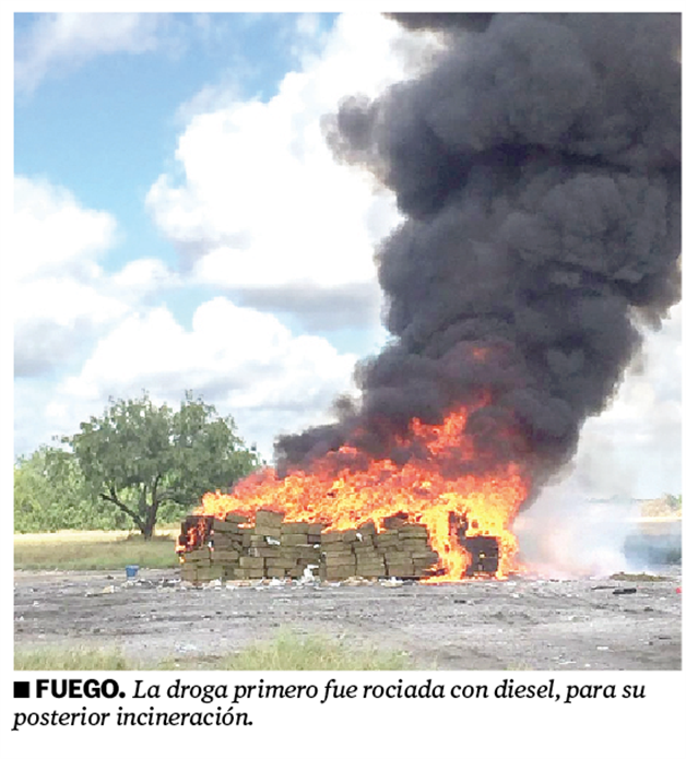 Incineran 7.7 tde mariguana. Integra PGR 32 expedientes