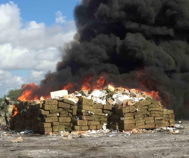 Incineran 7.7 tde mariguana. Integra PGR 32 expedientes