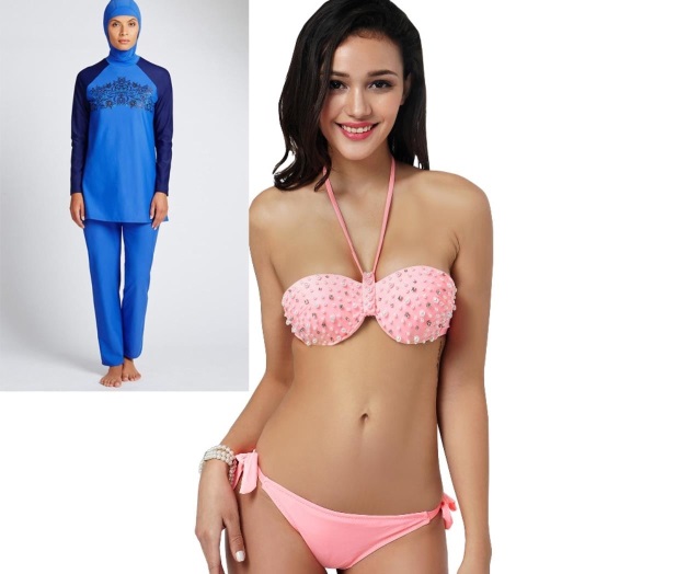 BURKINIS Y BIKINIS comparten playa en Líbano