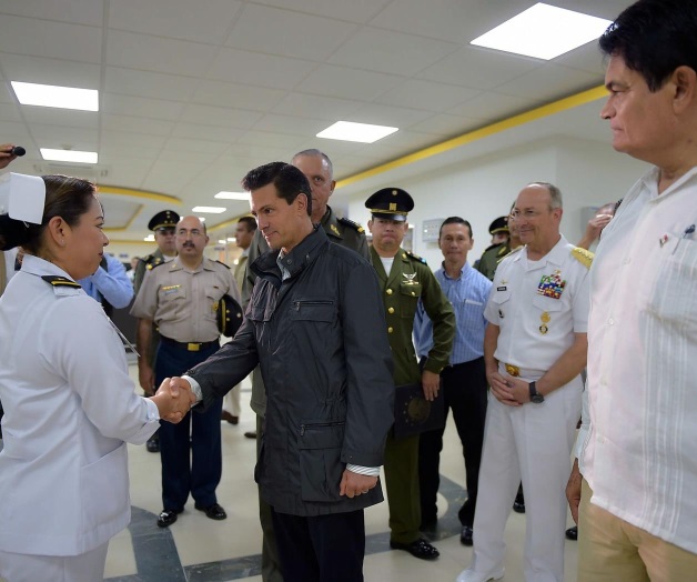 Reconoce Peña a Fuerzas Armadas; Entrega Hospital Militar de Especialidades