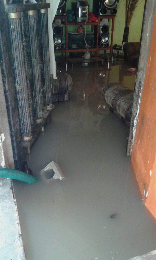 Arrojan lluvias inundaciones en la zona sur de la entidad