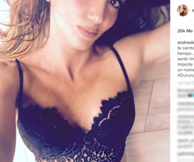 Andrea Legarreta exhibe sus pecas en lencería