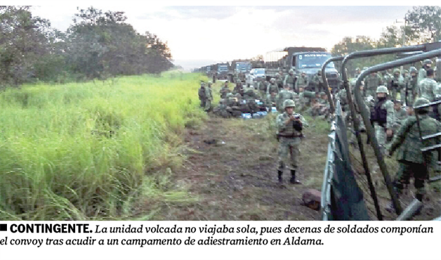 Vuelca camión military arroja 12 lesionados Vuelca camión military arroja 12 lesionados