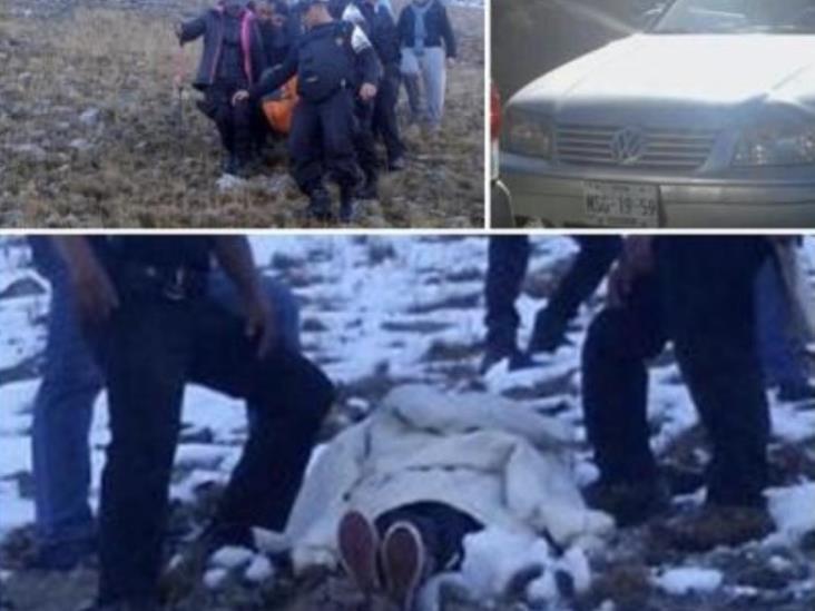 Policías estatales rescatan a pareja accidentada en Nevado de Toluca Policías estatales rescatan a pareja accidentada en Nevado de Toluca